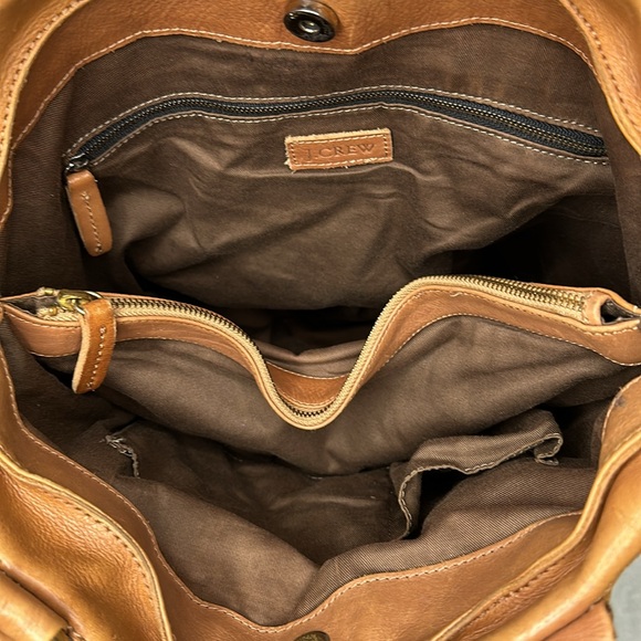 J. Crew Jericho Leather Tote Brown - Picture 8 of 13